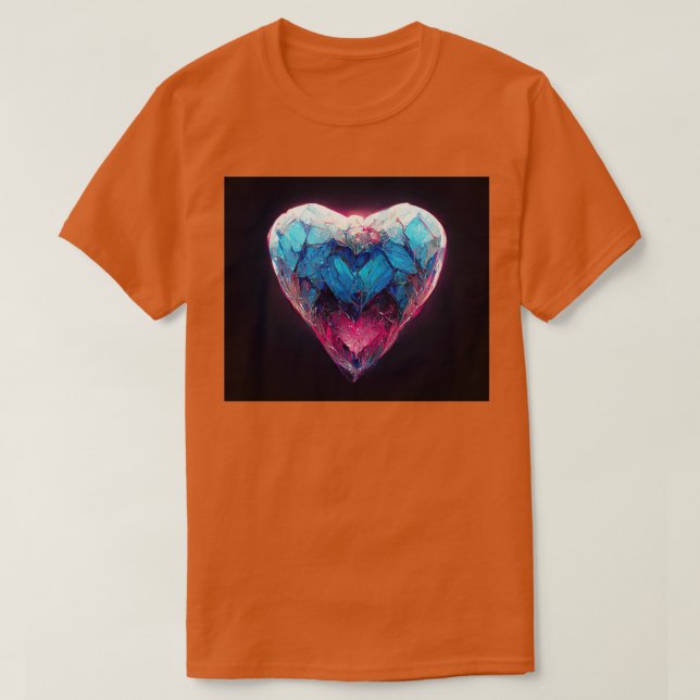 Camiseta Mi corazón de diamante (Diseño del anverso)