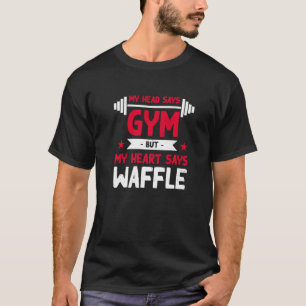 Camiseta Mi Corazón Dice Crepake Humor De Waffle Workout