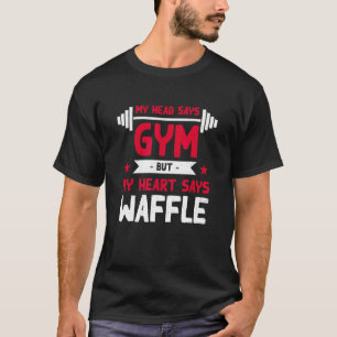 Camiseta Mi Corazón Dice Crepake Humor De Waffle Workout