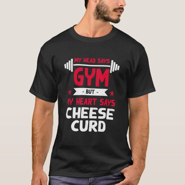 Camiseta Mi Corazón Dice Humor De Curva De Queso (Anverso)