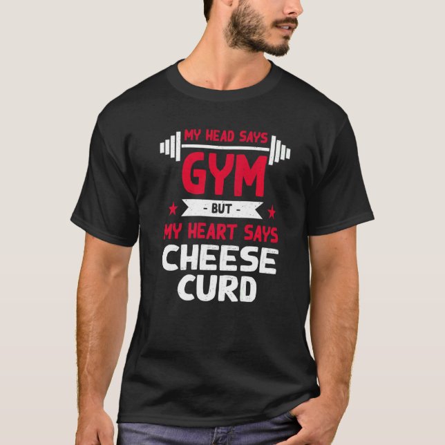 Camiseta Mi Corazón Dice Humor De Curva De Queso (Anverso)