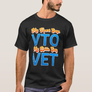 Camiseta Mi Corazón Dice Vto Mis Billetes Dicen Vet