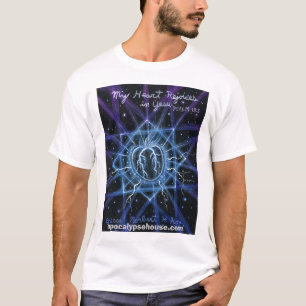 Camiseta "Mi corazón disfruta en Yesu" que un corazón fel