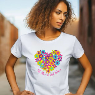 Camiseta Mi corazón en pleno florecimiento