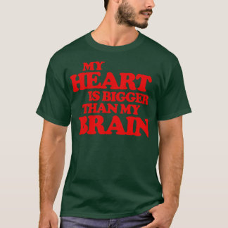 Camiseta Mi corazón es más grande que mis Navidades cerebra