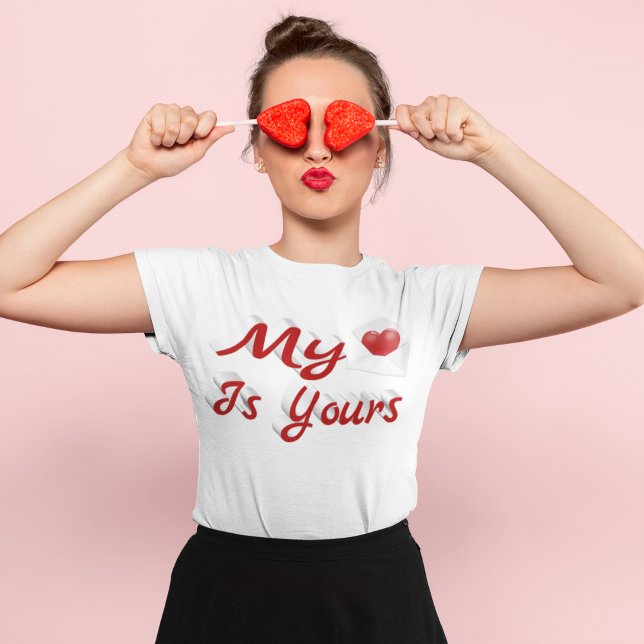 Camiseta Mi Corazón Es Tu Día de San Valentín (Subido por el creador)