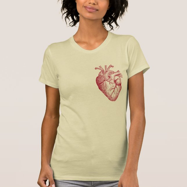 Camiseta Mi corazón (esquema rojo) (Anverso)