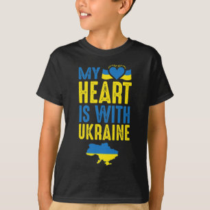 Camiseta Mi corazón está con Ucrania 