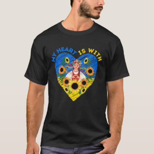 Camiseta MI CORAZÓN ESTÁ CON UCRANIA, la tradición ucranian