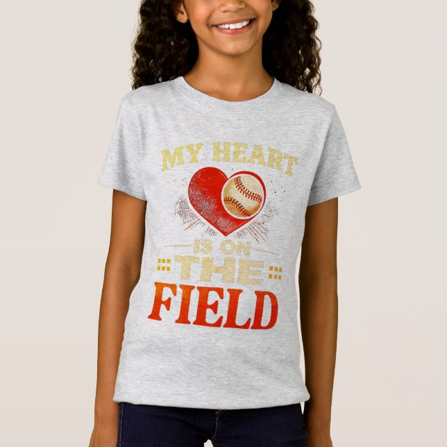 Camiseta Mi corazón está en el campo (Anverso)
