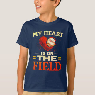 Camiseta Mi corazón está en el campo