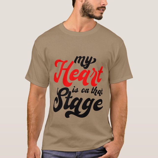 Camiseta Mi corazón está en el escenario chico (Anverso)