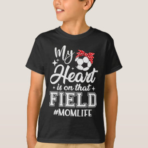 Camiseta Mi corazón está en ese campo Día de las madres mam