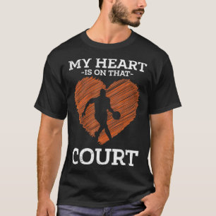 Camiseta Mi Corazón Está En Ese Jugador De Baloncesto De La