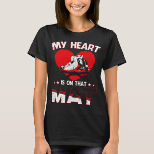 Camiseta Mi Corazón Está En Ese Mat JiuJitsu Jiu Jitsu BJJ