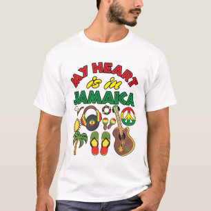Camiseta Mi corazón está en Jamaica