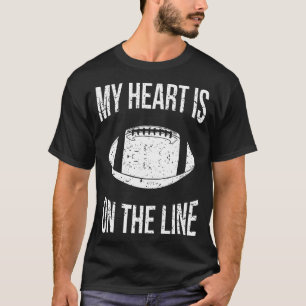 Camiseta Mi Corazón Está En La Línea Ofensiva Lineman VI