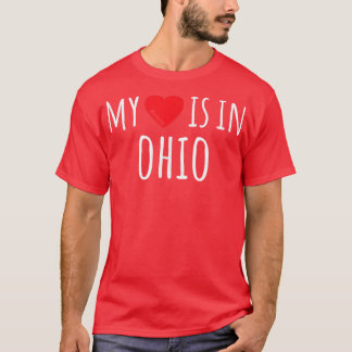 Camiseta MI CORAZÓN ESTÁ EN OHIO, Estado Norteamericano.