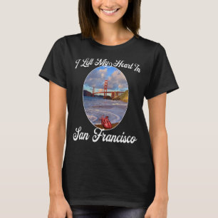 Camiseta Mi corazón está en San Francisco por la Puerta Dor
