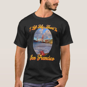 Camiseta Mi corazón está en San Francisco por la Puerta Dor