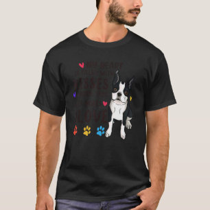 Camiseta Mi Corazón Está Lleno De Amor Perro Terrier De Bos