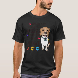 Camiseta Mi corazón está lleno de besos y amor Beagle Perro