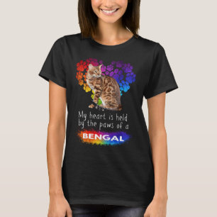 Camiseta Mi Corazón Está Sostenido Por Las Palas De Un Gato