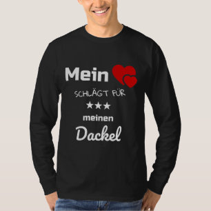 Camiseta Mi Corazón Gana Por Mi Dachshund