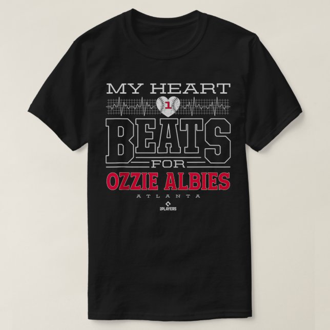 Camiseta Mi Corazón Gana Por Ozzie Albies (Diseño del anverso)
