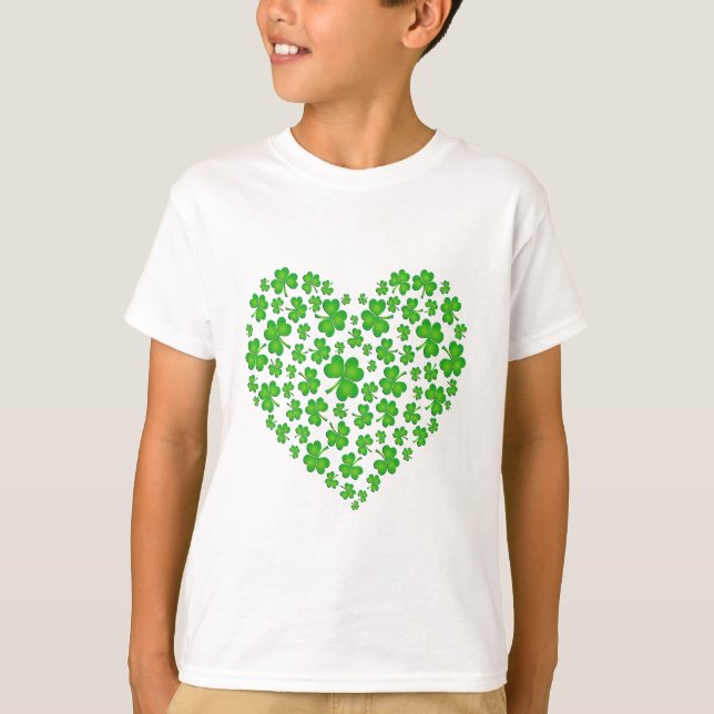 Camiseta Mi corazón irlandés (Anverso)
