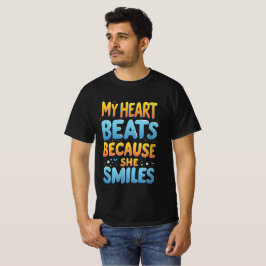 Camiseta Mi corazón late por ella - ¡Celebra el amor con es