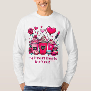 Camiseta Mi corazón late por ti Día de San Valentín