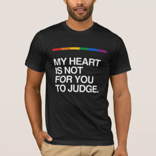 CAMISETA MI CORAZÓN NO ESTÁ PARA QUE USTED JUZGUE