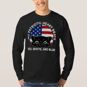 Camiseta Mi Corazón Patriótico Gana El 4 De Julio