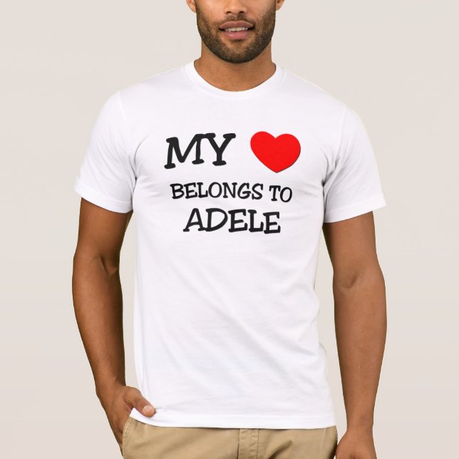 Camiseta Mi corazón pertenece a ADELA (Anverso)