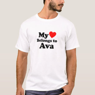 Camiseta Mi corazón pertenece a Ava