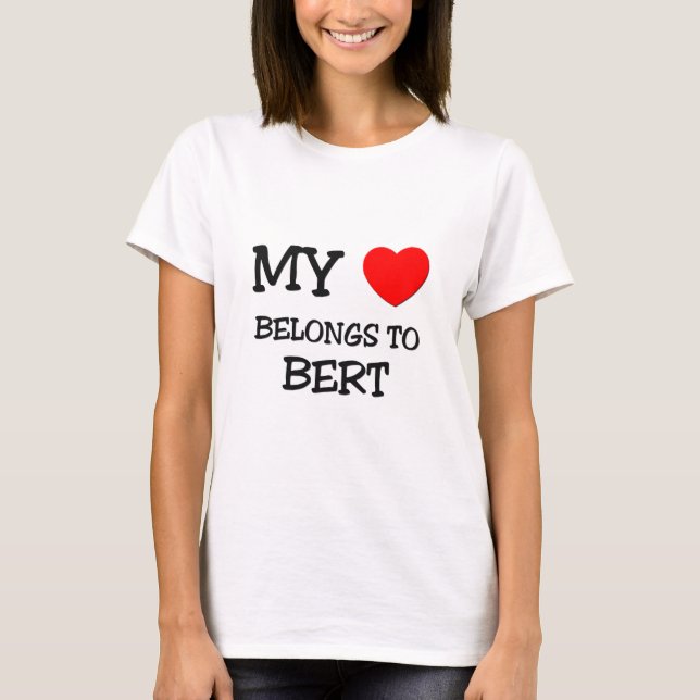 Camiseta Mi corazón pertenece a Bert (Anverso)