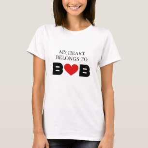 Camiseta Mi corazón pertenece a Bob