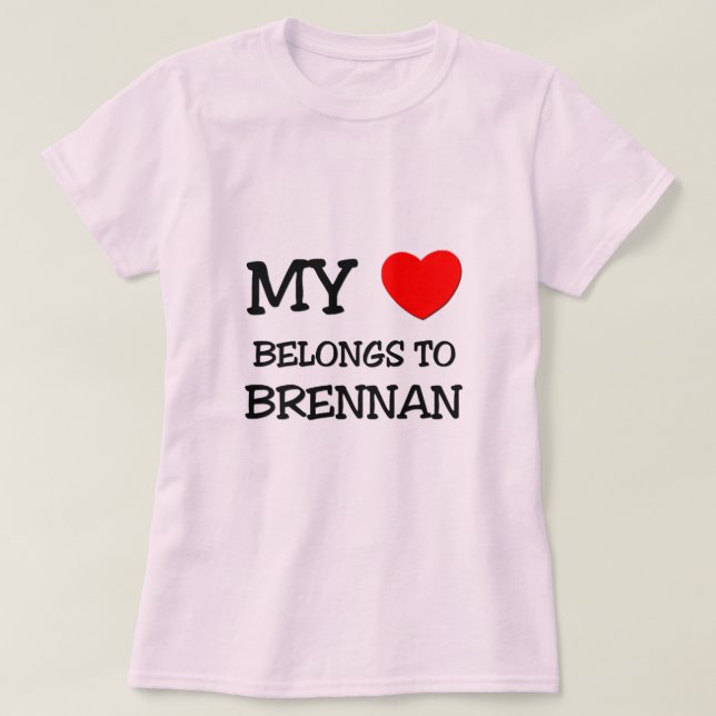 Camiseta Mi corazón pertenece a Brennan (Diseño del anverso)