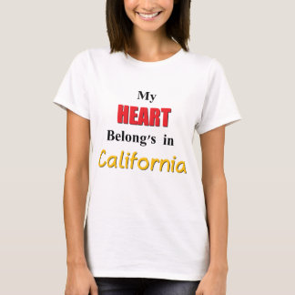 Camiseta Mi corazón pertenece a California