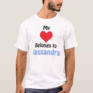 Camiseta Mi corazón pertenece a Cassandra