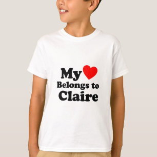 Camiseta Mi corazón pertenece a Claire
