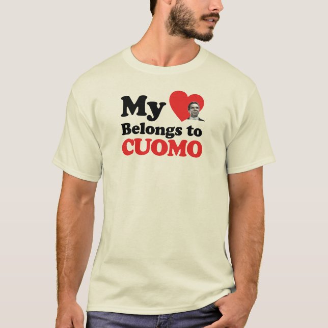 Camiseta Mi corazón pertenece a Cuomo (Anverso)