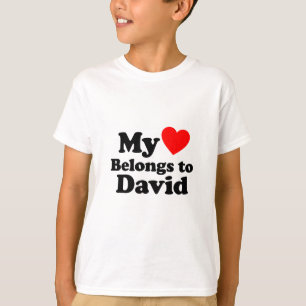Camiseta Mi corazón pertenece a David