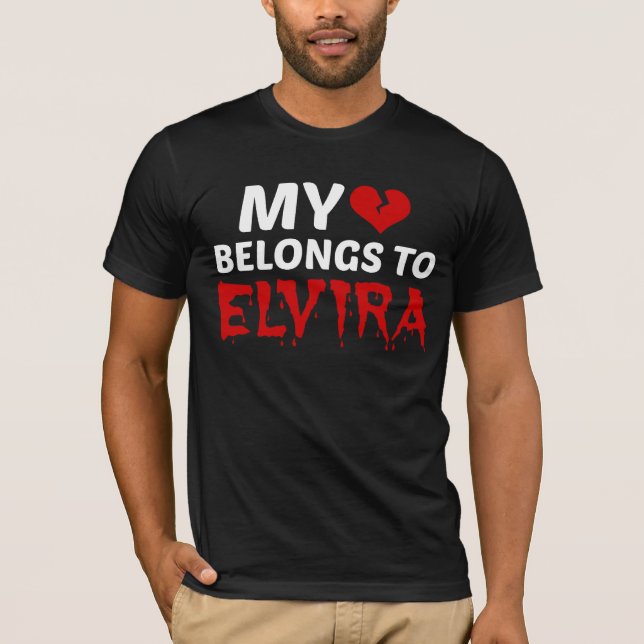 Camiseta Mi corazón pertenece a Elvira (Anverso)