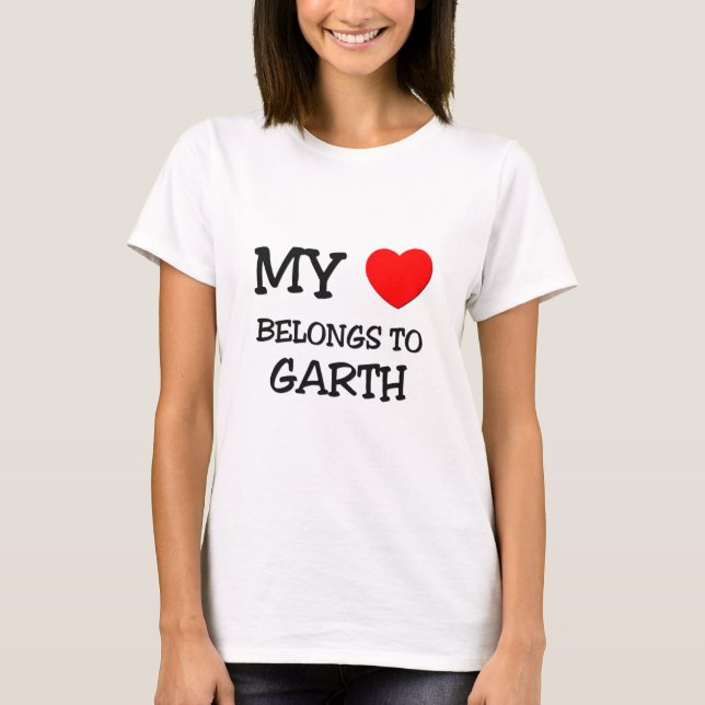 Camiseta Mi corazón pertenece a Garth (Anverso)