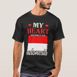 Camiseta Mi Corazón Pertenece A Indonesia