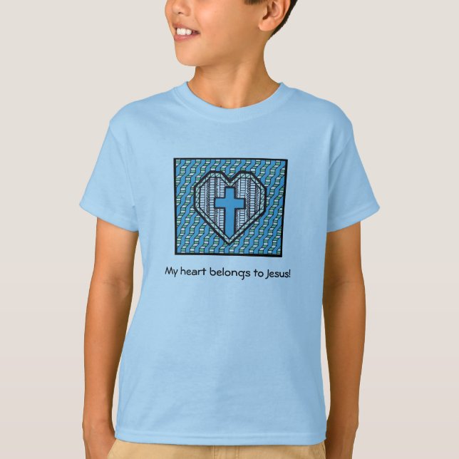 Camiseta ¡Mi corazón pertenece a Jesús! (Anverso)