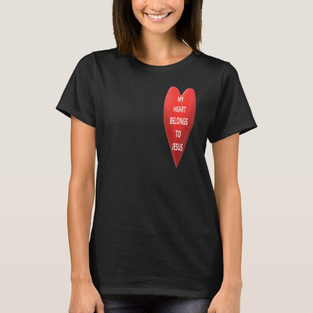 Camiseta Mi Corazón Pertenece A Jesús (Anverso)
