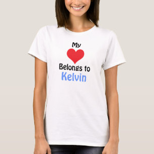 Camiseta Mi corazón pertenece a Kelvin